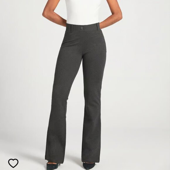 Betabrand Charcoal Bootcut Womens XXL Flare Yoga Dress Pants Unworn No Flaws - Picture 1 of 16